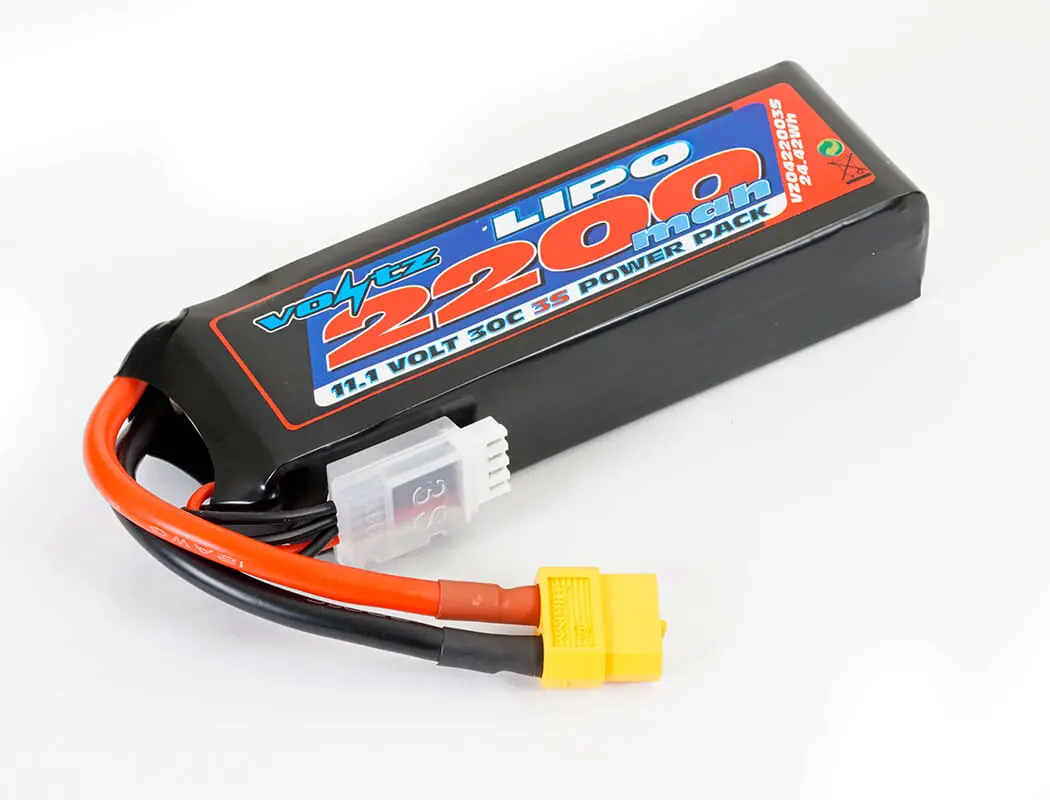 Voltz 2200mah 11.1v 30c Lipo Battery W/Xt60 – RC Batteries