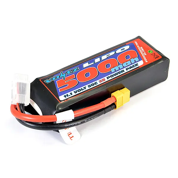 Voltz 5000mah 11.V 50c Lipo Battery W/Xt60 – RC Batteries