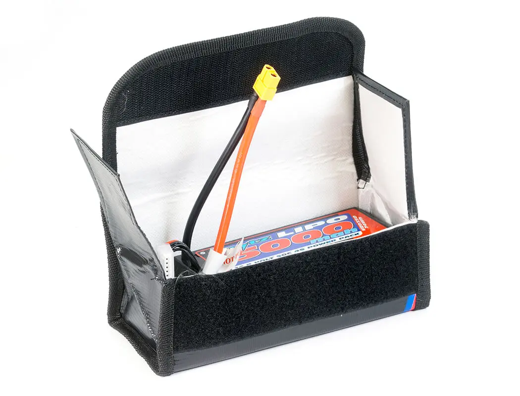 Voltz Charge Vault Lipo Locker Box/Bag 18.5cm X 7.5cm X 6cm – RC Batteries