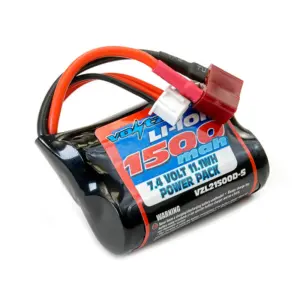 Voltz Li-Ion 7.4v 1500mah Short Battery With Deans T-Plug – RC Batteries