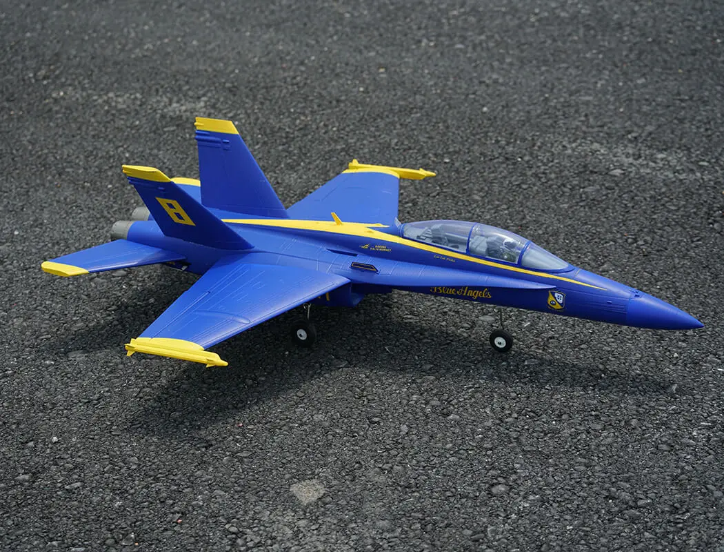 Xfly Twin 40mm F-18 Edf 705mm Jet Without Tx/Rx/Batt - Blue – RC Planes