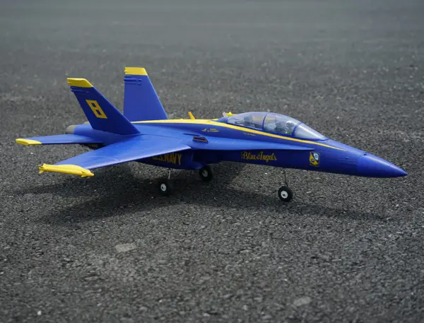 Xfly Twin 40mm F-18 Edf 705mm Jet Without Tx/Rx/Batt - Blue – view 6