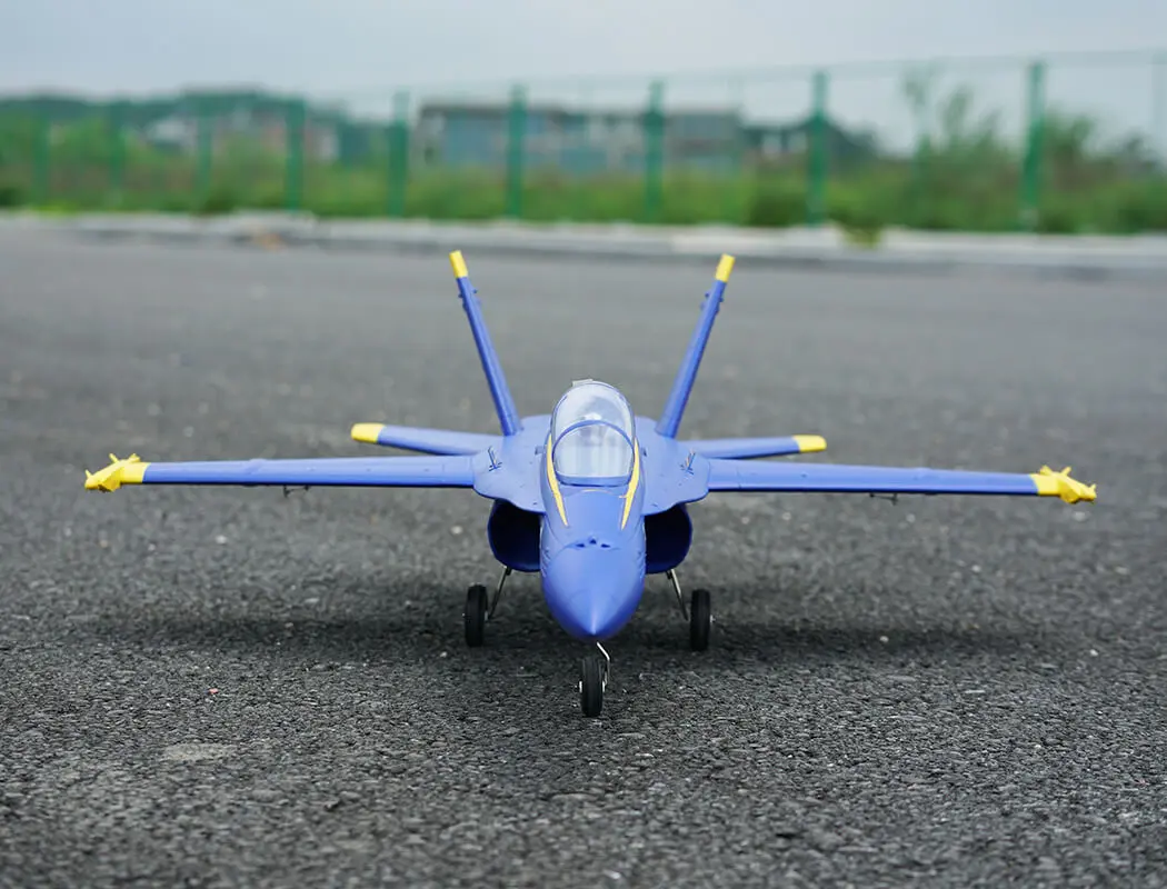 Xfly Twin 40mm F-18 Edf 705mm Jet Without Tx/Rx/Batt - Blue – RC Planes