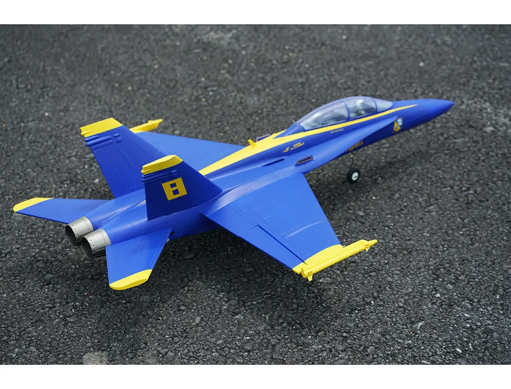 Xfly Twin 40mm F-18 Edf 705mm Jet Without Tx/Rx/Batt - Blue – RC Planes