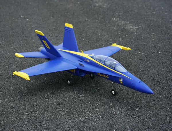 Xfly Twin 40mm F-18 Edf 705mm Jet Without Tx/Rx/Batt - Blue – view 11