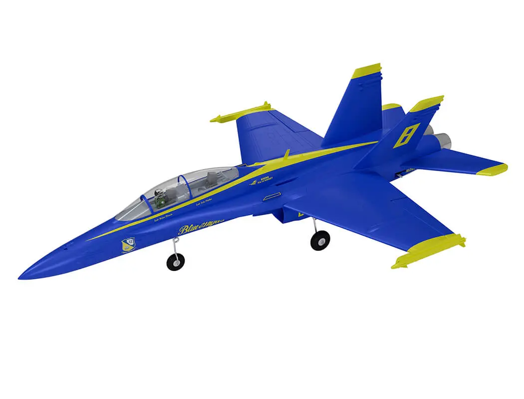 Xfly Twin 40mm F-18 Edf 705mm Jet Without Tx/Rx/Batt - Blue – RC Planes