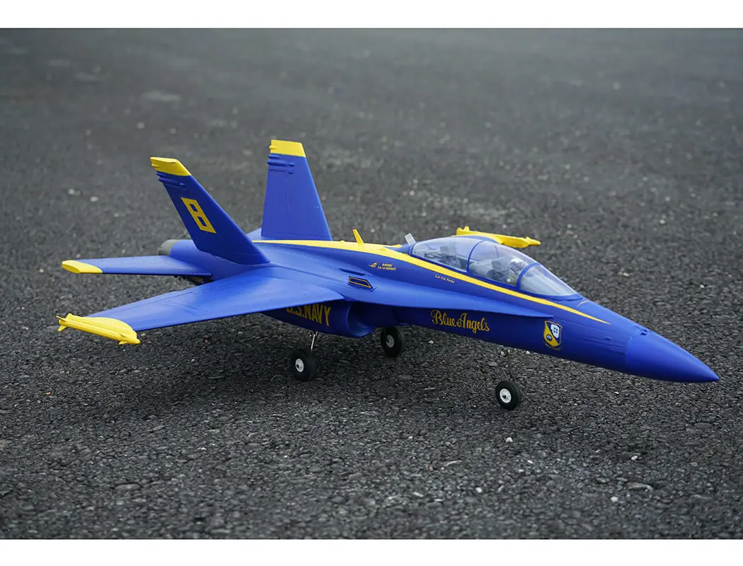 Xfly Twin 40mm F-18 Edf 705mm Jet Without Tx/Rx/Batt - Blue – RC Planes