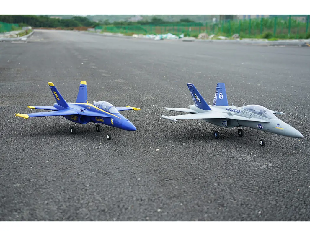 Xfly Twin 40mm F-18 Edf 705mm Jet Without Tx/Rx/Batt - Blue – RC Planes