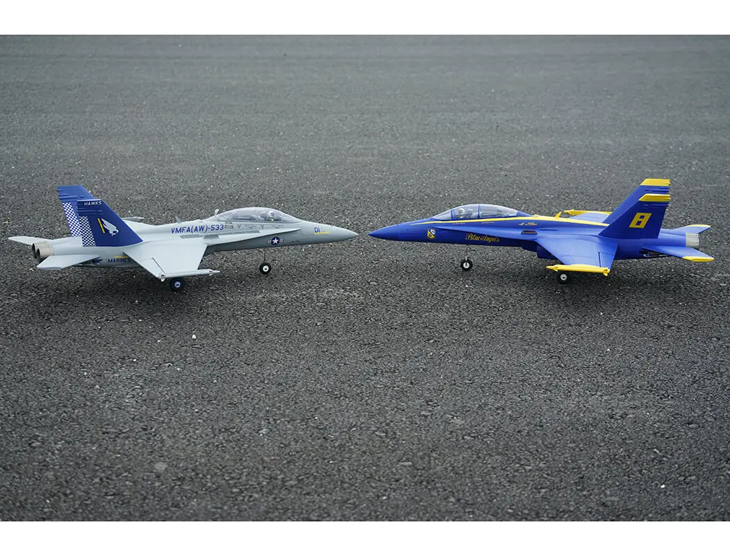 Xfly Twin 40mm F-18 Edf 705mm Jet Without Tx/Rx/Batt - Blue – RC Planes