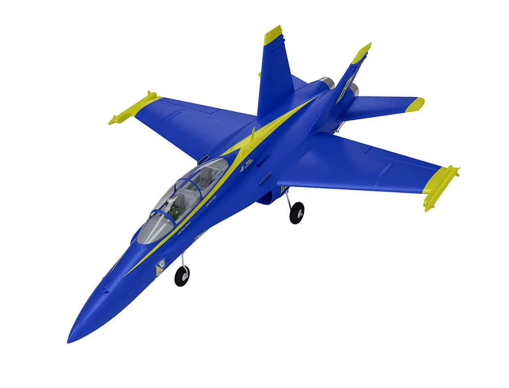 Xfly Twin 40mm F-18 Edf 705mm Jet Without Tx/Rx/Batt - Blue – RC Planes