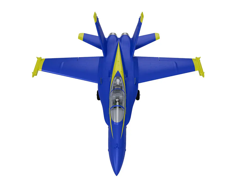 Xfly Twin 40mm F-18 Edf 705mm Jet Without Tx/Rx/Batt - Blue – RC Planes