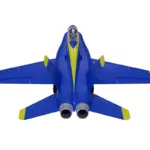 Xfly Twin 40mm F-18 Edf 705mm Jet Without Tx/Rx/Batt - Blue – RC Planes