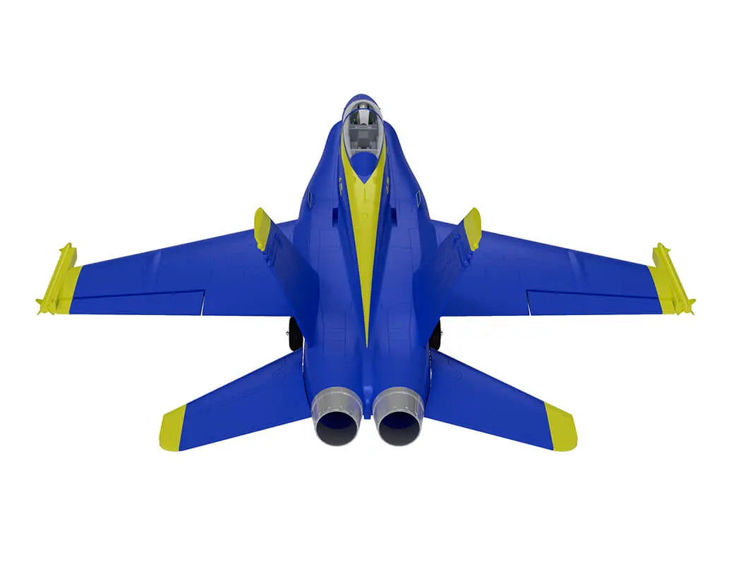 Xfly Twin 40mm F-18 Edf 705mm Jet Without Tx/Rx/Batt - Blue – RC Planes