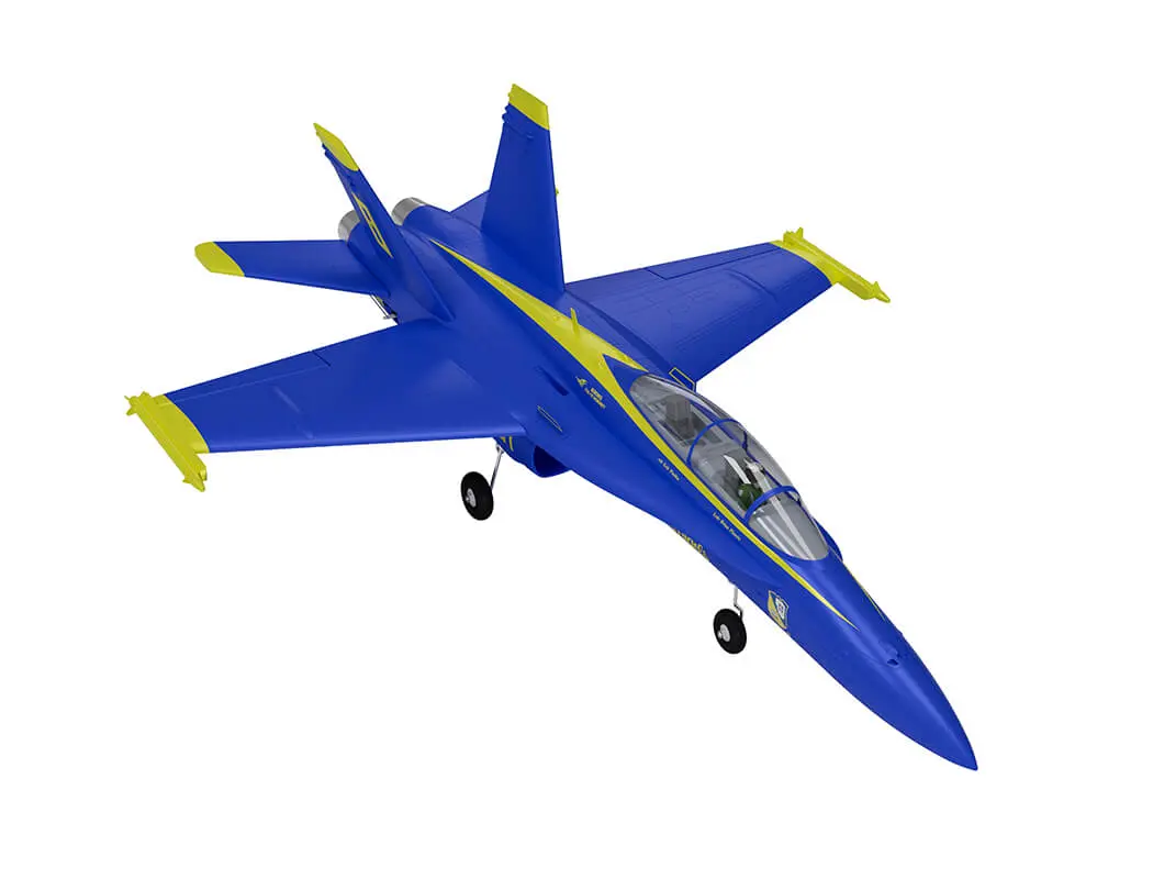 Xfly Twin 40mm F-18 Edf 705mm Jet Without Tx/Rx/Batt - Blue – RC Planes