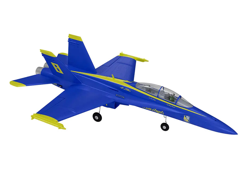 Xfly Twin 40mm F-18 Edf 705mm Jet Without Tx/Rx/Batt - Blue – RC Planes