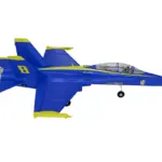 Xfly Twin 40mm F-18 Edf 705mm Jet Without Tx/Rx/Batt - Blue – RC Planes