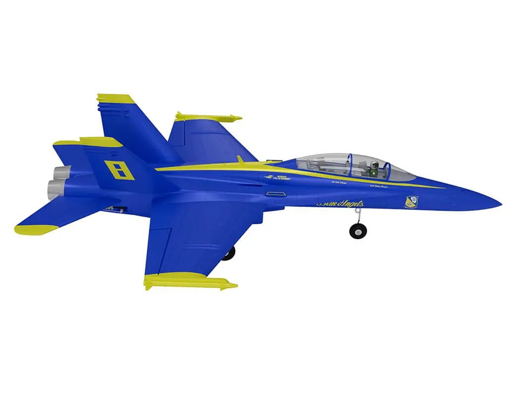 Xfly Twin 40mm F-18 Edf 705mm Jet Without Tx/Rx/Batt - Blue – RC Planes