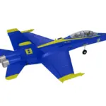 Xfly Twin 40mm F-18 Edf 705mm Jet Without Tx/Rx/Batt - Blue – RC Planes