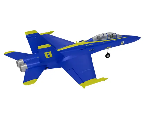 Xfly Twin 40mm F-18 Edf 705mm Jet Without Tx/Rx/Batt - Blue – view 27