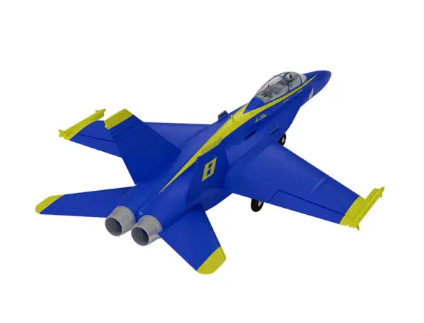 Xfly Twin 40mm F-18 Edf 705mm Jet Without Tx/Rx/Batt - Blue – view 28