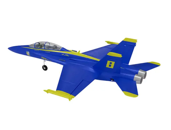 Xfly Twin 40mm F-18 Edf 705mm Jet Without Tx/Rx/Batt - Blue – view 30