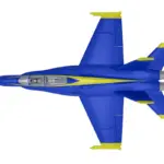 Xfly Twin 40mm F-18 Edf 705mm Jet Without Tx/Rx/Batt - Blue – RC Planes