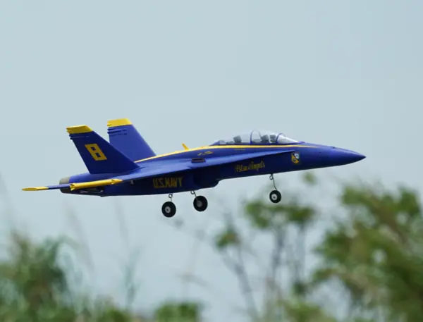 Xfly Twin 40mm F-18 Edf 705mm Jet Without Tx/Rx/Batt - Blue – view 33