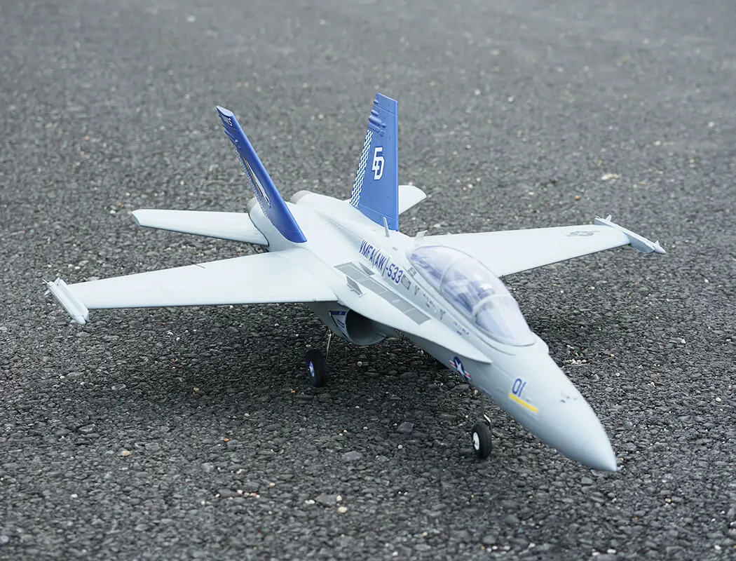 Xfly Twin 40mm F-18 Edf 705mm Jet Without Tx/Rx/Batt - Grey – RC Planes