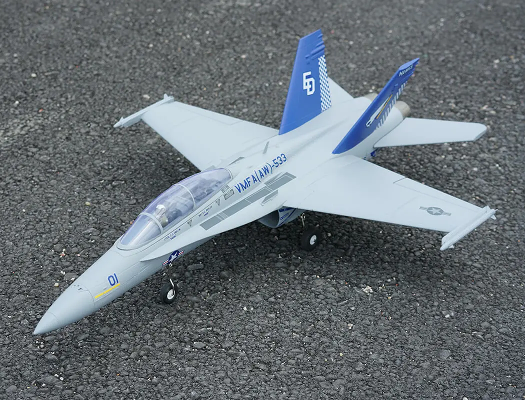 Xfly Twin 40mm F-18 Edf 705mm Jet Without Tx/Rx/Batt - Grey – RC Planes