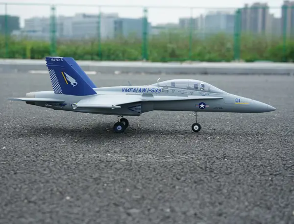 Xfly Twin 40mm F-18 Edf 705mm Jet Without Tx/Rx/Batt - Grey – view 8