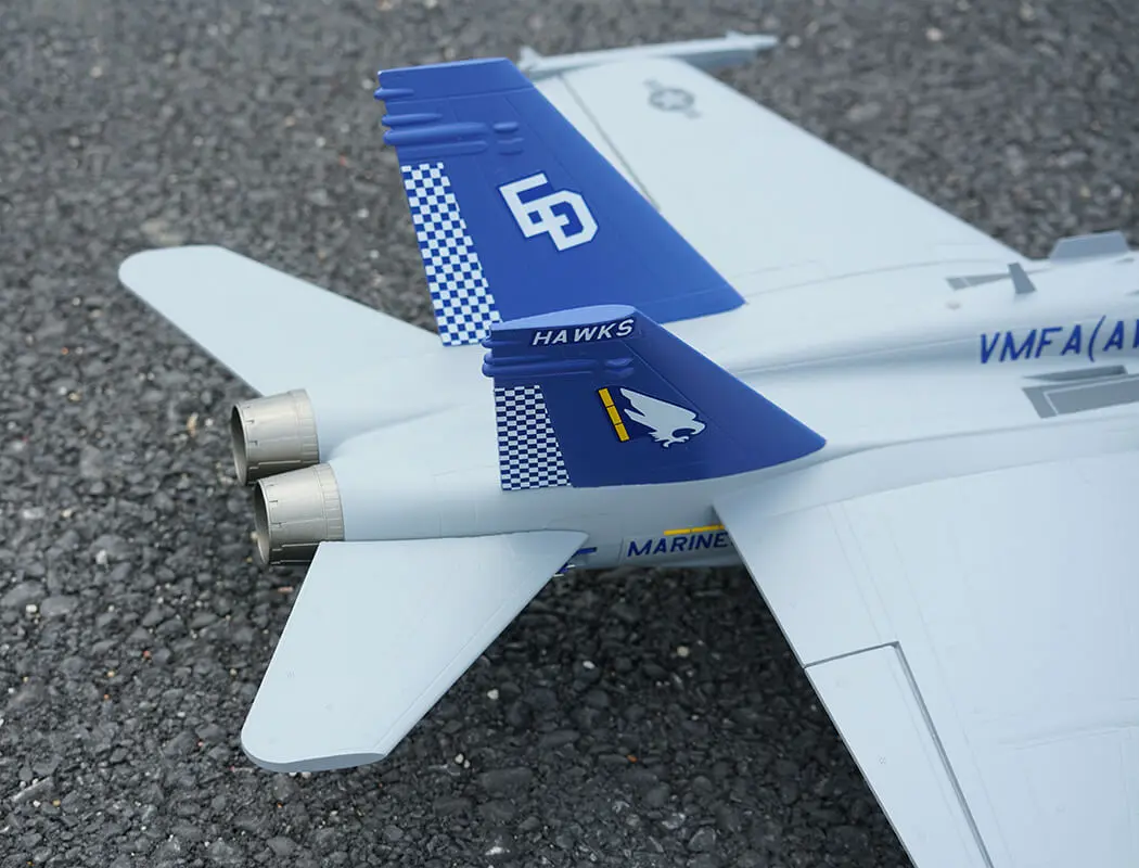 Xfly Twin 40mm F-18 Edf 705mm Jet Without Tx/Rx/Batt - Grey – RC Planes