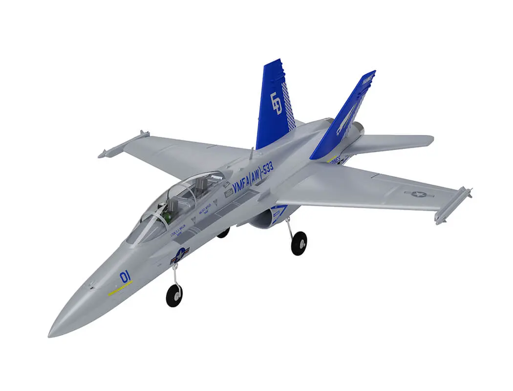 Xfly Twin 40mm F-18 Edf 705mm Jet Without Tx/Rx/Batt - Grey – RC Planes