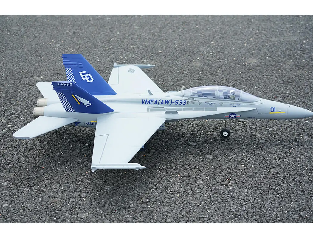 Xfly Twin 40mm F-18 Edf 705mm Jet Without Tx/Rx/Batt - Grey – RC Planes