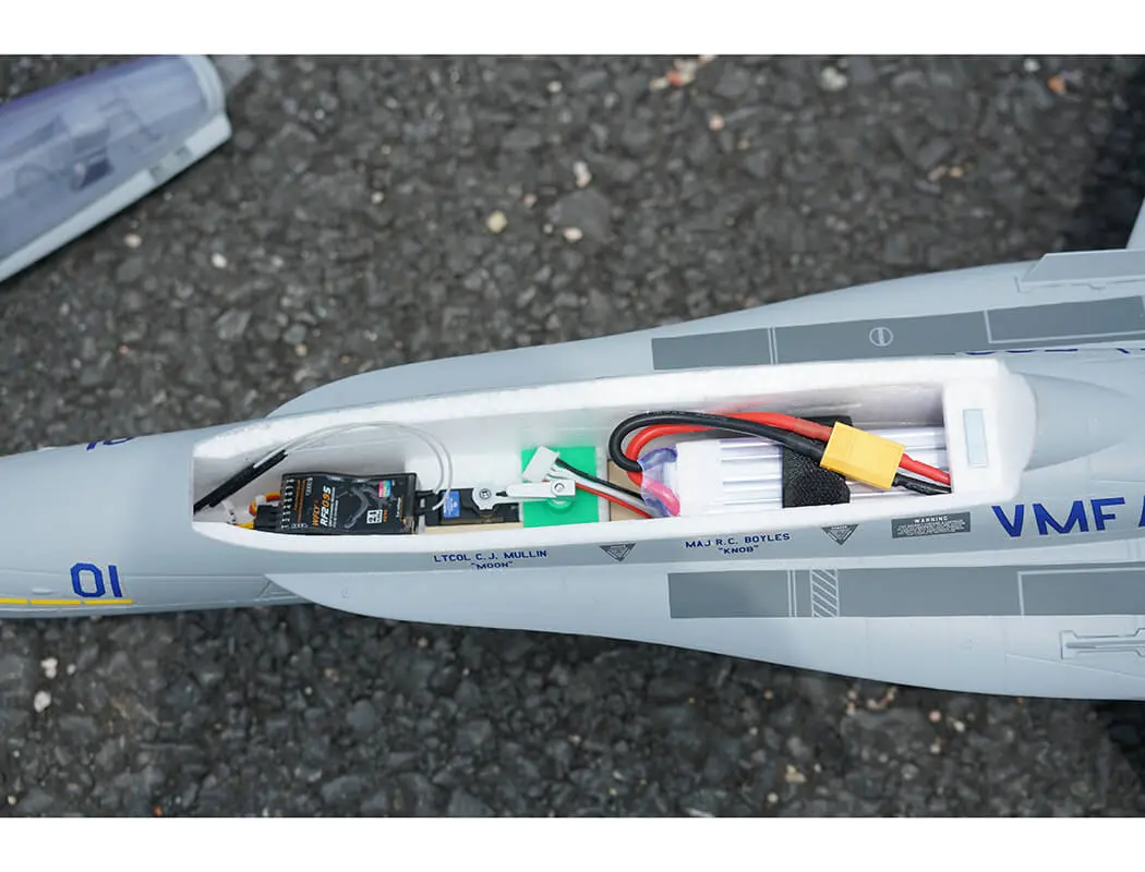 Xfly Twin 40mm F-18 Edf 705mm Jet Without Tx/Rx/Batt - Grey – RC Planes