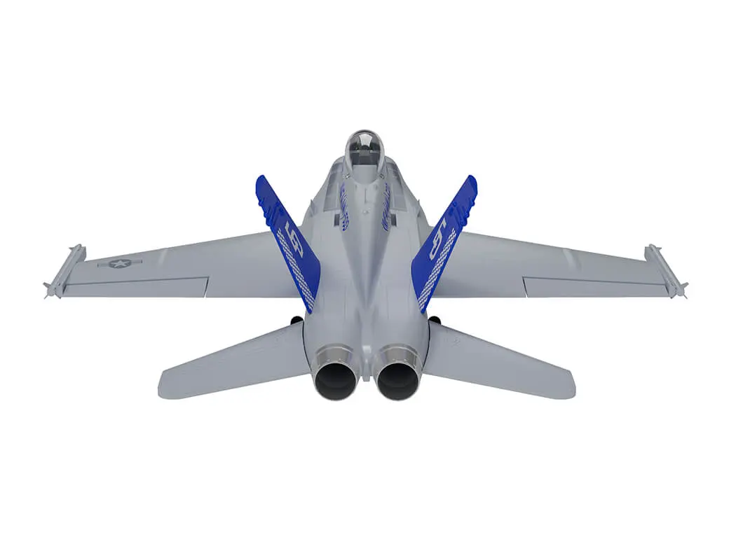 Xfly Twin 40mm F-18 Edf 705mm Jet Without Tx/Rx/Batt - Grey – RC Planes
