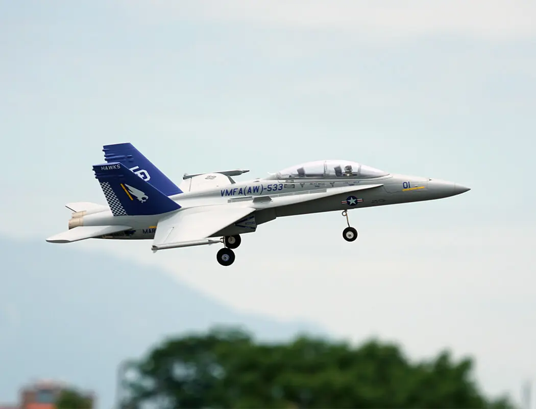 Xfly Twin 40mm F-18 Edf 705mm Jet Without Tx/Rx/Batt - Grey – RC Planes