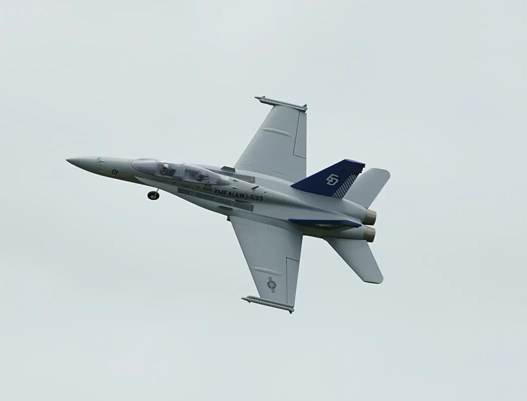 Xfly Twin 40mm F-18 Edf 705mm Jet Without Tx/Rx/Batt - Grey – RC Planes