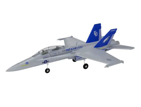 Xfly Twin 40mm F-18 Edf 705mm Jet Without Tx/Rx/Batt - Grey – view 31