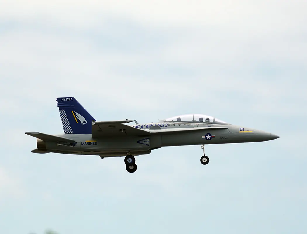 Xfly Twin 40mm F-18 Edf 705mm Jet Without Tx/Rx/Batt - Grey – RC Planes