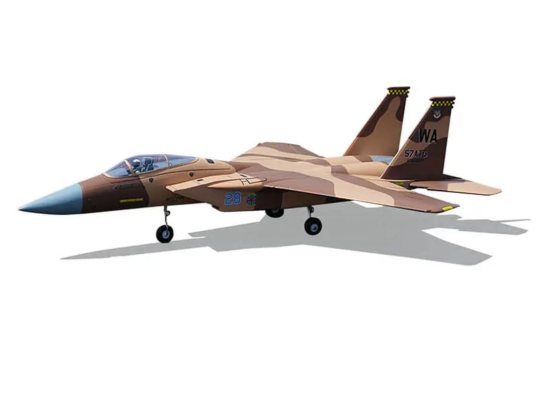 Xfly Twin 40mm F-15 Edf 710mm Jet Without Tx/Rx/Battery - Desert Camo – RC Planes
