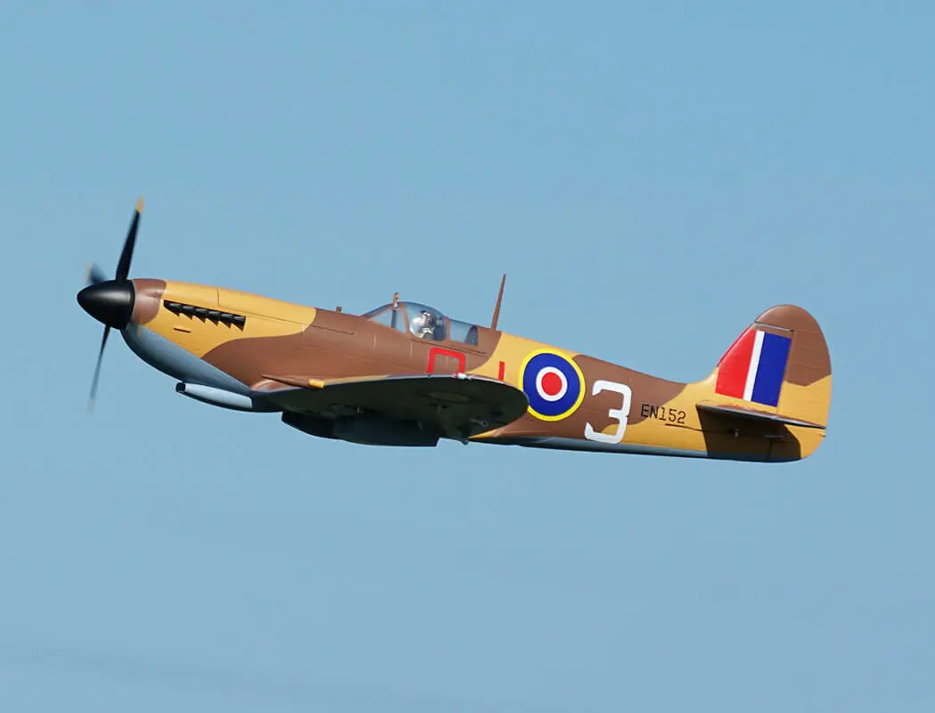 Xfly Supermarine Spitfire Mkix Brown 1200mm No Landing Gear Without Tx/Rx/Bat – RC Planes