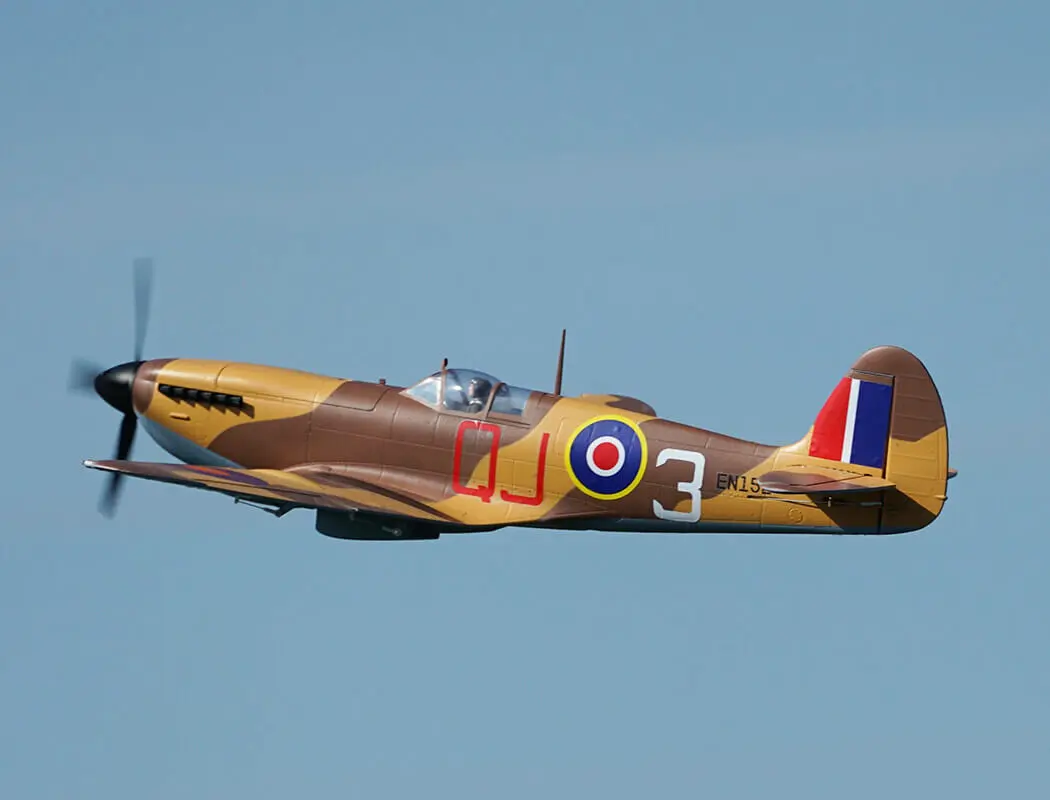 Xfly Supermarine Spitfire Mkix Brown 1200mm No Landing Gear Without Tx/Rx/Bat – RC Planes