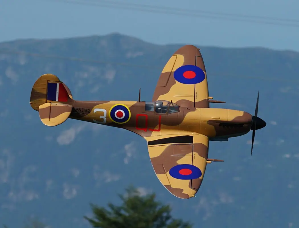 Xfly Supermarine Spitfire Mkix Brown 1200mm No Landing Gear Without Tx/Rx/Bat – RC Planes
