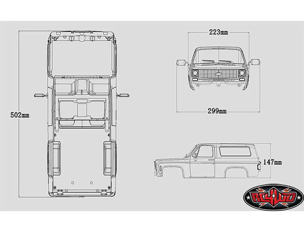 Rc4wd Chevrolet Blazer Hard Body Complete Set – RC Cars