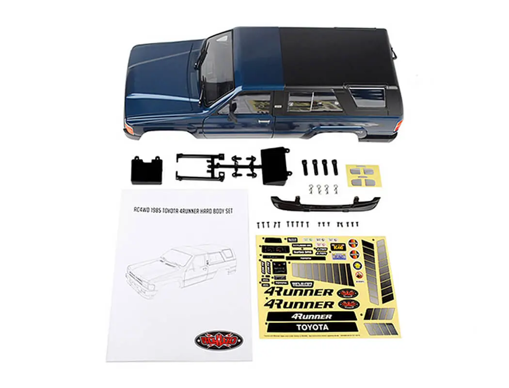 Rc4wd 1985 Toyota 4runner Hard Body Complete Set (Medium Blue) – RC Cars