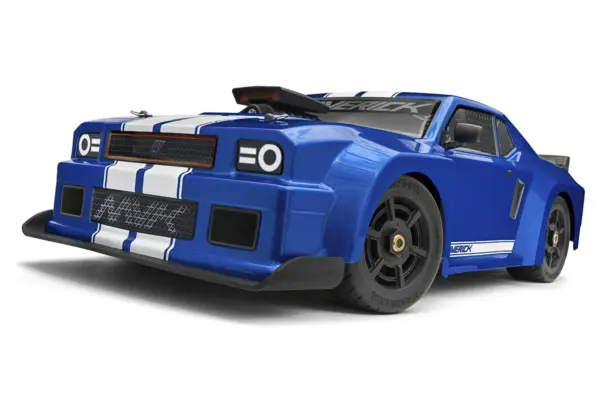 Maverick Rc Quantumr Flux 4s 1/8 4wd Muscle Car - Blue – RC Drift Car – view 2