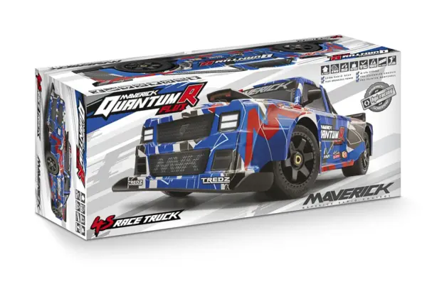 Maverick Rc Quantumr Flux 4s 1/8 4wd Race Truck - Blue/Red – RC Car – view 7