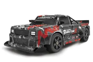 Maverick Rc Quantumr Flux 4s 1/8 4wd Race Truck - Grey/Red – RC Drift Car – view 6
