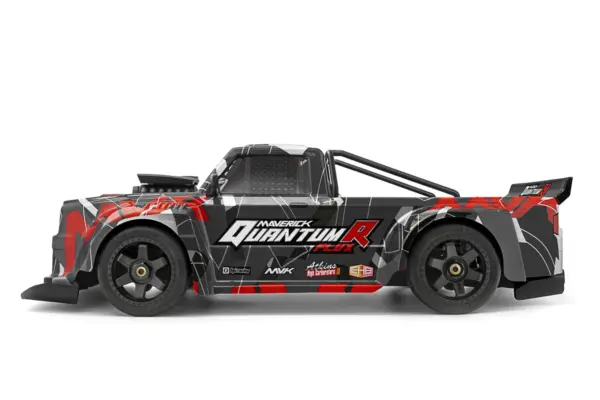 Maverick Rc Quantumr Flux 4s 1/8 4wd Race Truck - Grey/Red – RC Drift Car – view 9