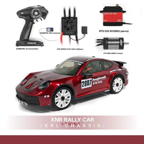 1/7 SCALE XNR RALLY CAR CS081 Dakar ARR (KRL CHASSIS) – RC Car Kit – view 4